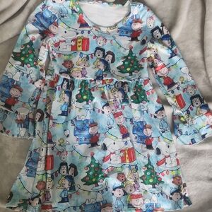 Colorful Peanuts Cartoon Dress